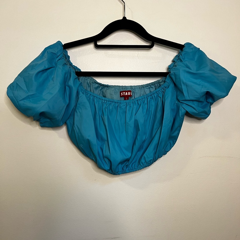STAUD off the shoulder cropped blouse - Size S